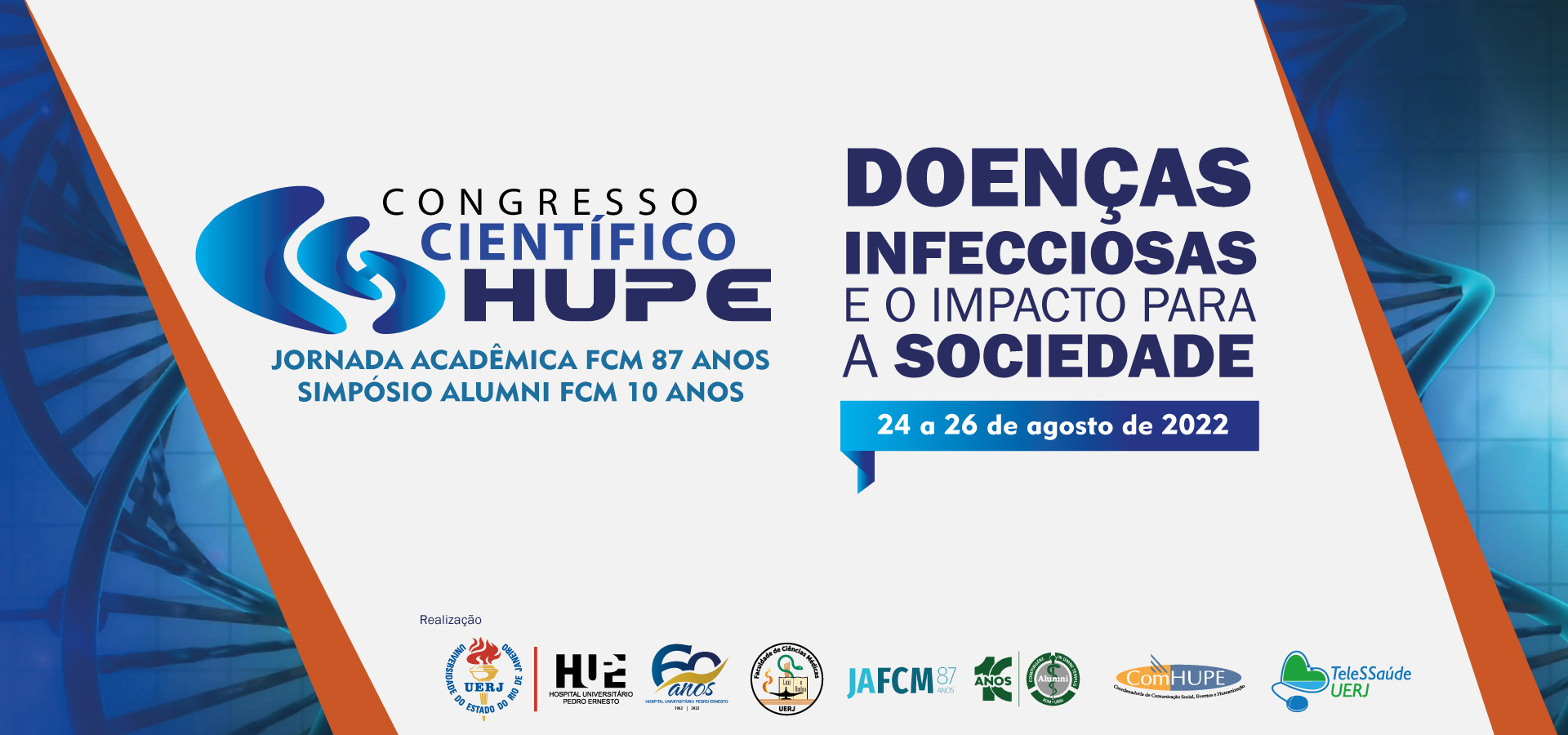 60º Congresso Científico do Hupe “Doenças Infecciosas e o impacto para a sociedade”, de 24 a 26 de agosto: conheça programação e prazos