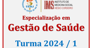 Curso de Especialização em Gestão em Saúde – turma 2024 – 1º semestre – inscrições PRORROGADAS ATÉ 30/04